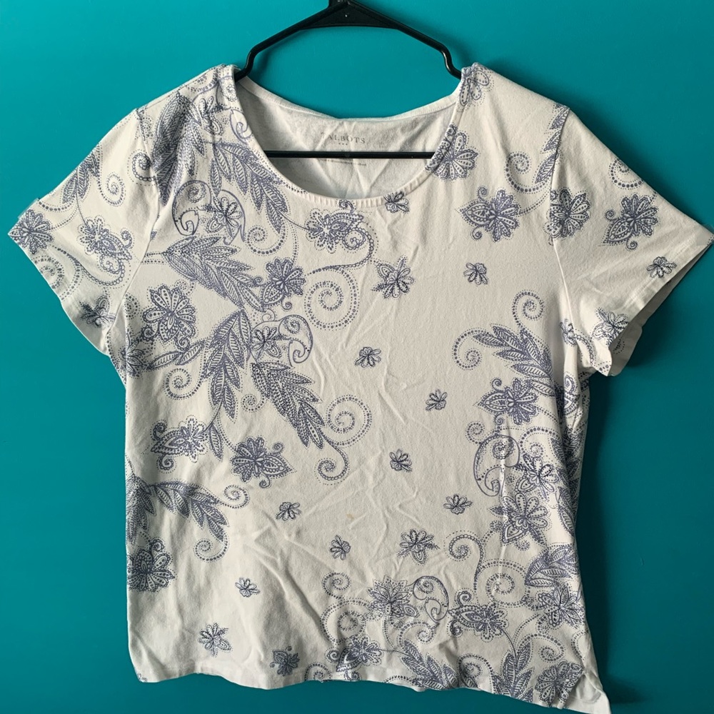 Womens Decorative (XL) white Tshirt